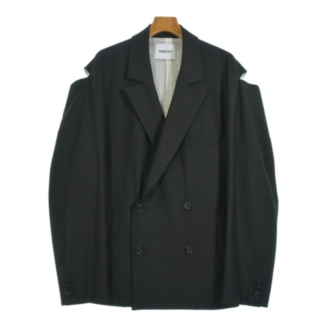 AMBUSH - AMBUSH アンブッシュ テーラードジャケット -(XL位) 黒 AMBUSH - AMBUSH アンブッシュ テーラードジャケット -(XL位) 黒