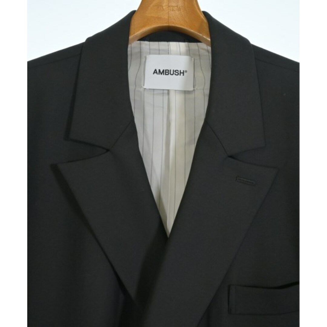 AMBUSH - AMBUSH アンブッシュ テーラードジャケット -(XL位) 黒 AMBUSH - AMBUSH アンブッシュ テーラードジャケット -(XL位) 黒
