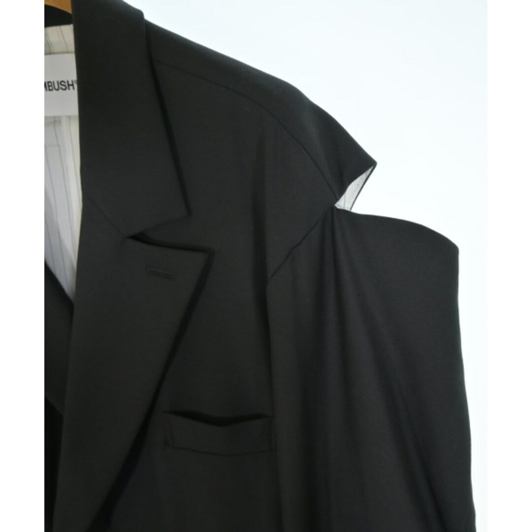 AMBUSH - AMBUSH アンブッシュ テーラードジャケット -(XL位) 黒 AMBUSH - AMBUSH アンブッシュ テーラードジャケット -(XL位) 黒