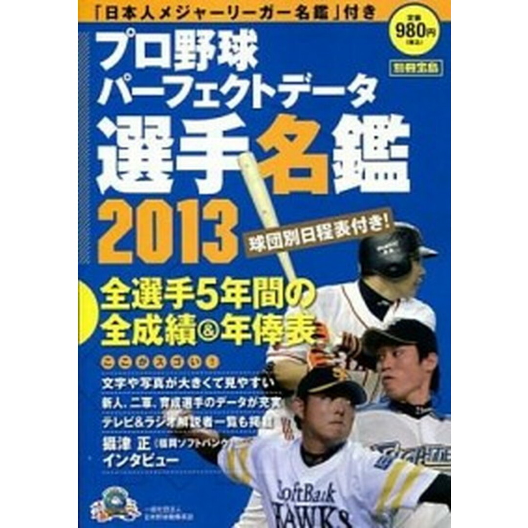 プロ野球パ-フェクトデ-タ選手名鑑 2013 /宝島社(大型本) エンタメ/ホビーの本(趣味/スポーツ/実用)の商品写真