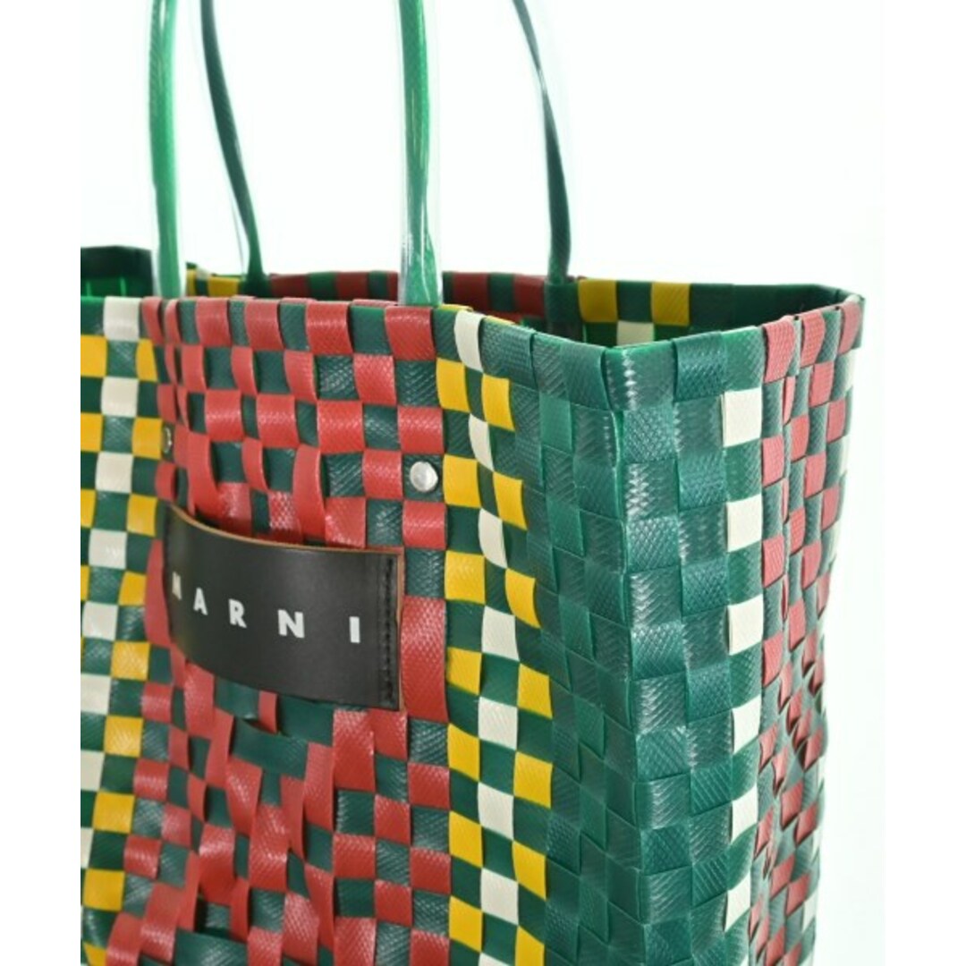 MARNI - MARNI マルニ トートバッグ - 緑x赤x白等(総柄) 【古着 MARNI - MARNI マルニ トートバッグ - 緑x赤x白等(総柄) 【古着