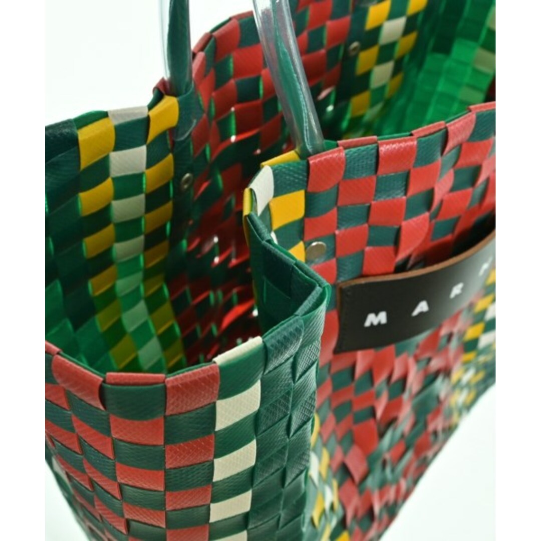 MARNI - MARNI マルニ トートバッグ - 緑x赤x白等(総柄) 【古着 MARNI - MARNI マルニ トートバッグ - 緑x赤x白等(総柄) 【古着