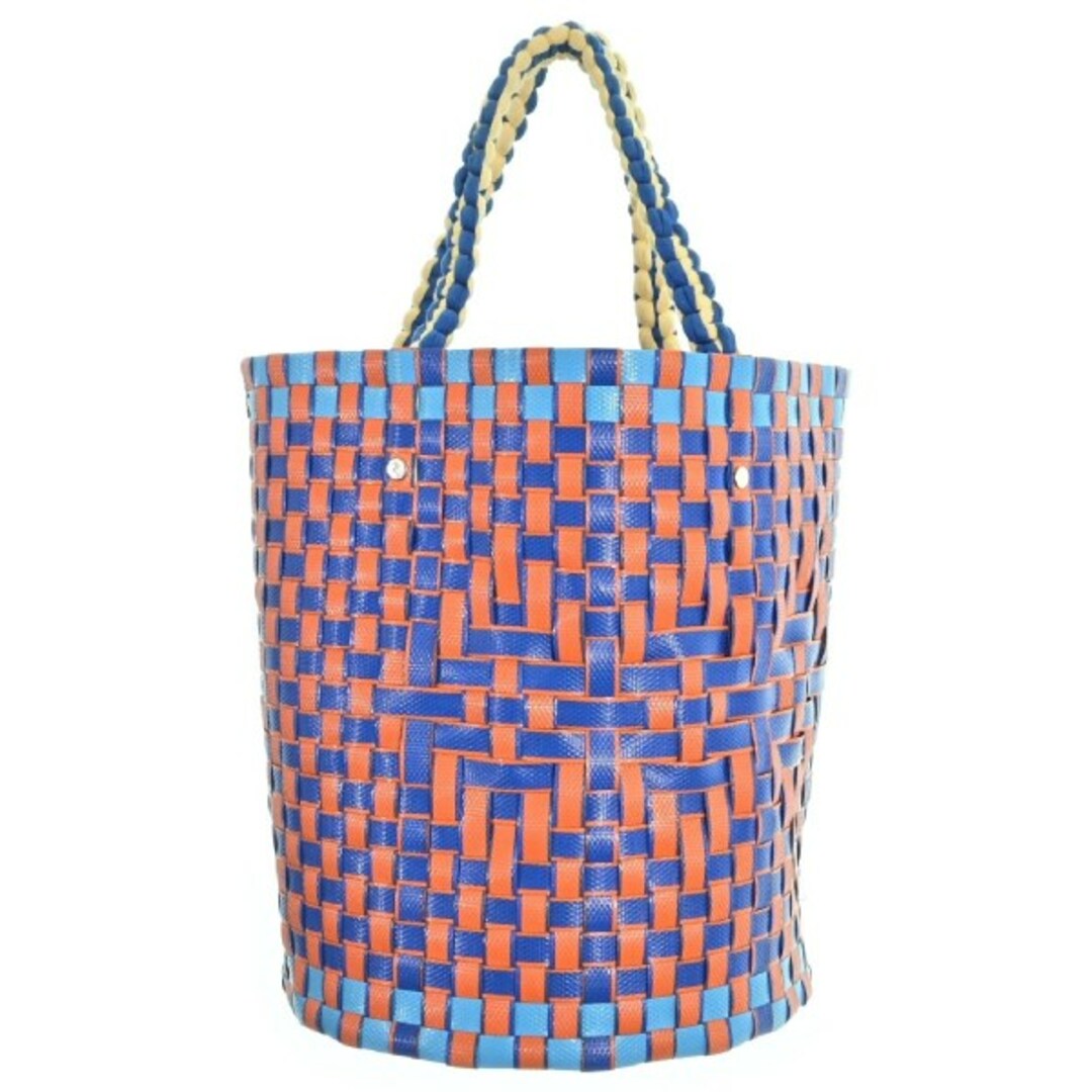 MARNI - MARNI マルニ トートバッグ - オレンジx青x白等(総柄 MARNI - MARNI マルニ トートバッグ - オレンジx青x白等(総柄