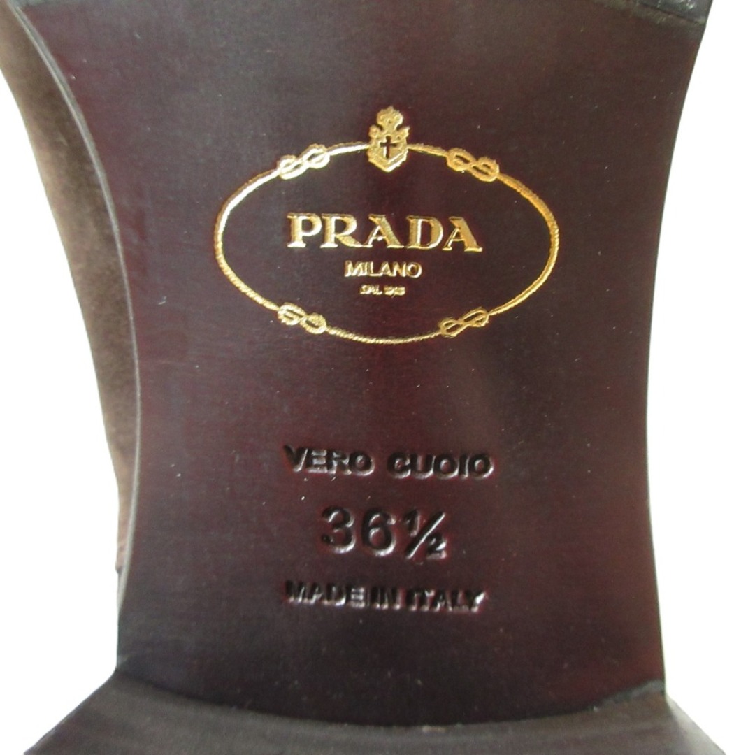 PRADA - 良品 PRADA プラダ スエード サイドジップ チャンキー PRADA - 良品 PRADA プラダ スエード サイドジップ チャンキー