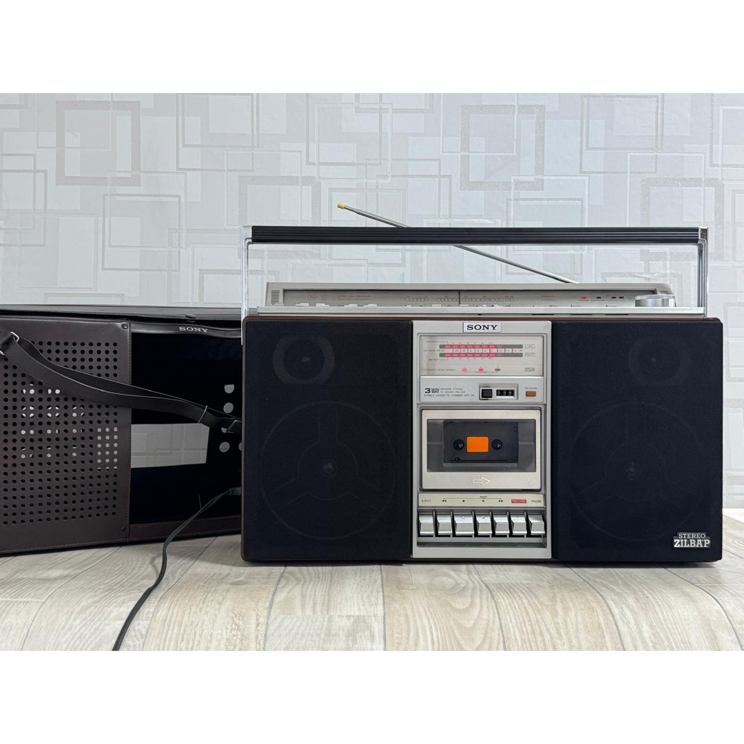 SONY - SONY ZILBAP ラジカセ CFS-V8 レトロ ラジオ 純正カバー SONY - SONY ZILBAP ラジカセ CFS-V8 レトロ ラジオ 純正カバー
