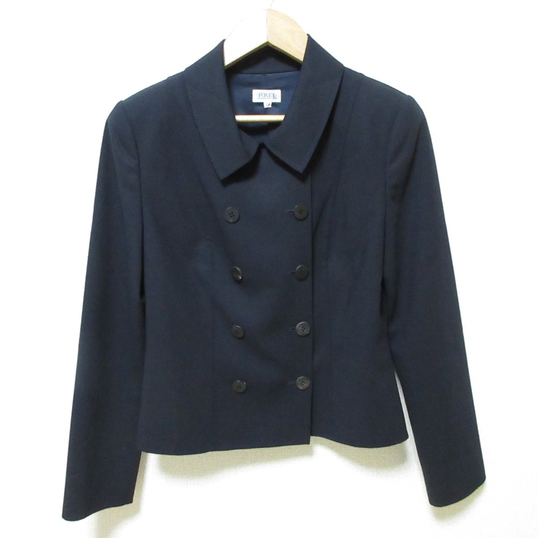 FOXEY - 良品 FOXEY フォクシー ストレッチ ダブルジャケット FOXEY - 良品 FOXEY フォクシー ストレッチ ダブルジャケット