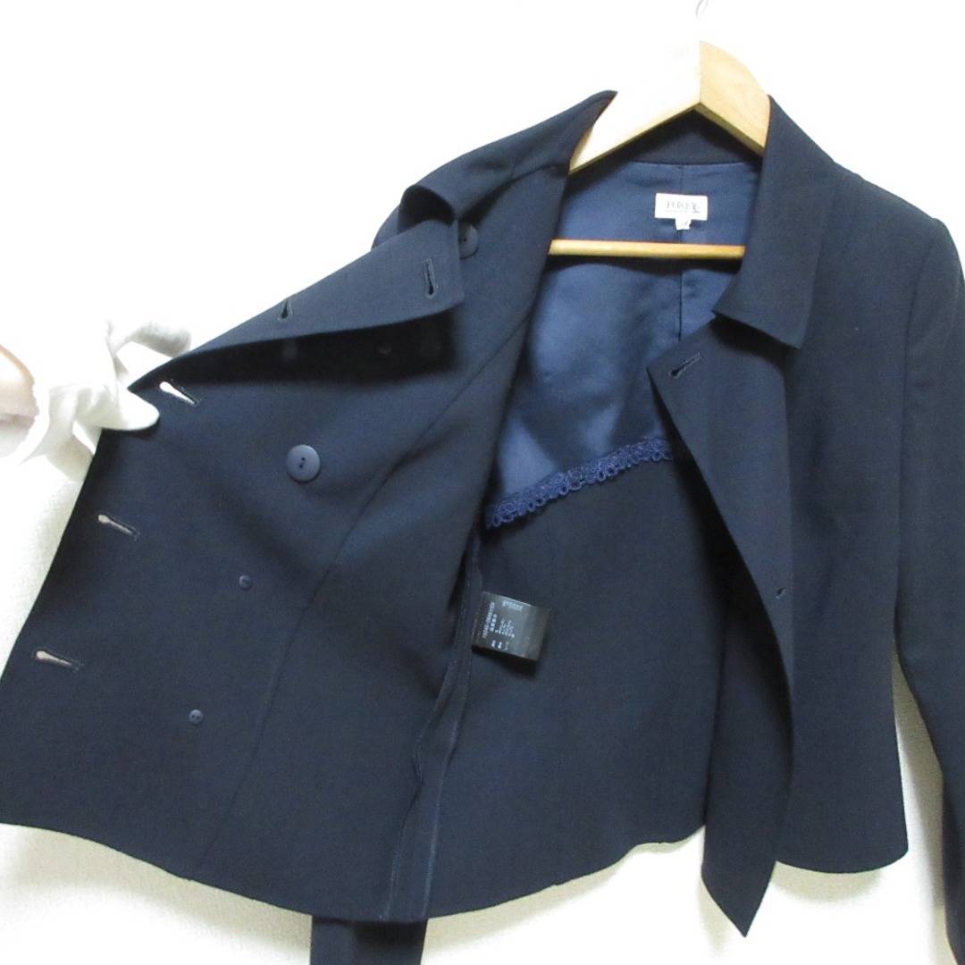 FOXEY - 良品 FOXEY フォクシー ストレッチ ダブルジャケット FOXEY - 良品 FOXEY フォクシー ストレッチ ダブルジャケット