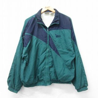 Reebok - XL☆古着 リーボック REEBOK 長袖 ナイロン ジャケット Reebok - XL☆古着 リーボック REEBOK 長袖 ナイロン ジャケット