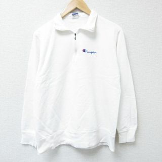 Champion - M☆古着 チャンピオン Champion 長袖 ハーフジップ Champion - M☆古着 チャンピオン Champion 長袖 ハーフジップ