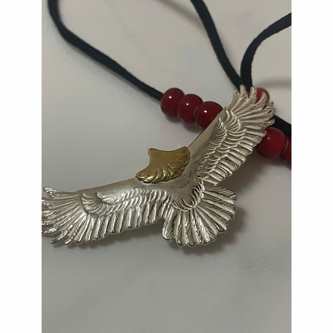 goro's - 【美品】goro's ゴローズ 頭金小イーグル 革紐セットの goro's - 【美品】goro's ゴローズ 頭金小イーグル 革紐セットの