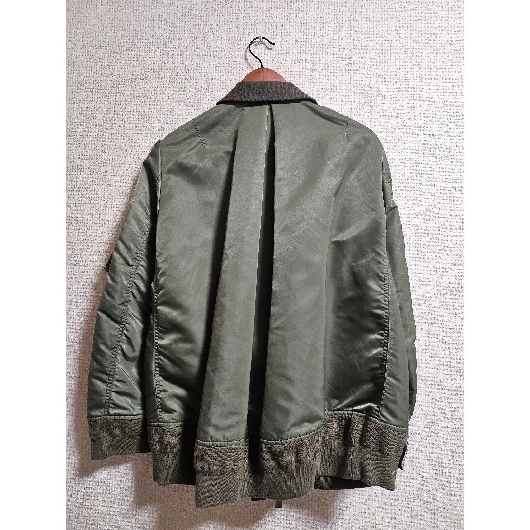 sacai - sacai ダブルブレストチョークストライプジャケットの sacai - sacai ダブルブレストチョークストライプジャケットの
