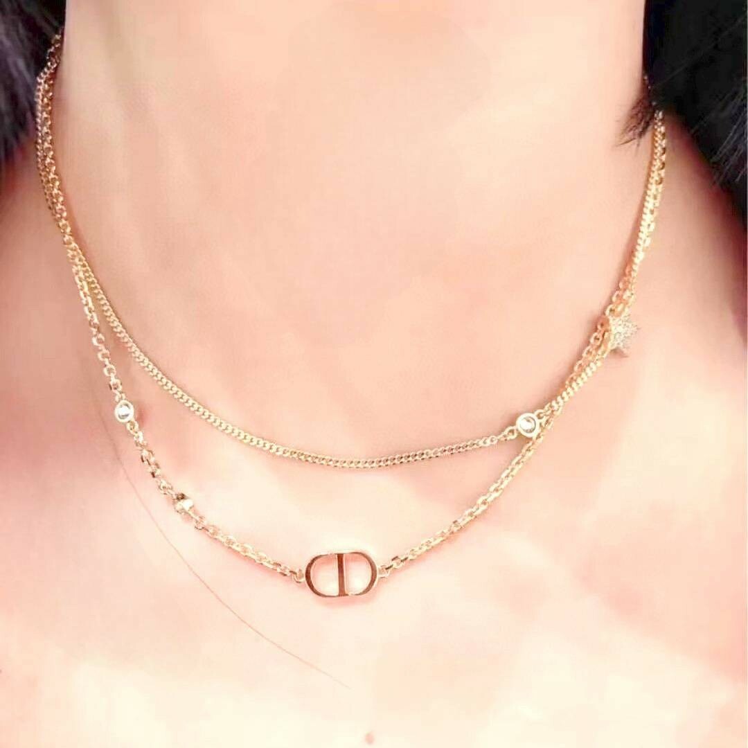 Dior - 新商品‼️DIOR Petit CDネックレス ゴールド ダブル Dior - 新商品‼️DIOR Petit CDネックレス ゴールド ダブル