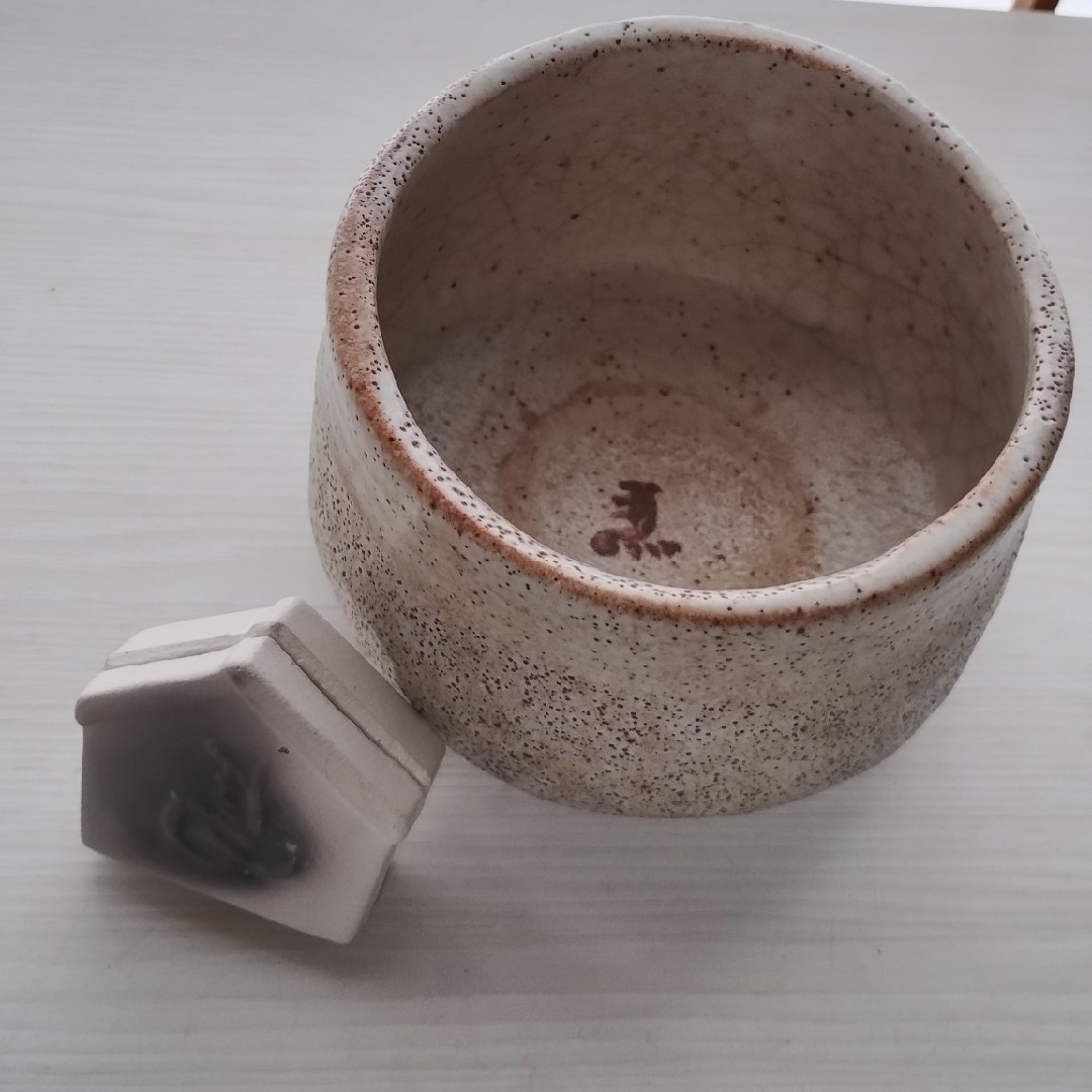 志野焼抹茶茶碗と楽焼香合セットの通販 by まくらくま's shop 志野焼抹茶茶碗と楽焼香合セットの通販 by まくらくま's shop