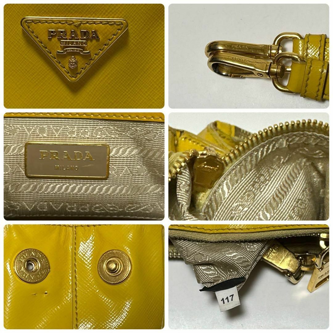 PRADA - m51【美品】プラダ 三角ロゴ ガレリアサフィアーノ PRADA - m51【美品】プラダ 三角ロゴ ガレリアサフィアーノ