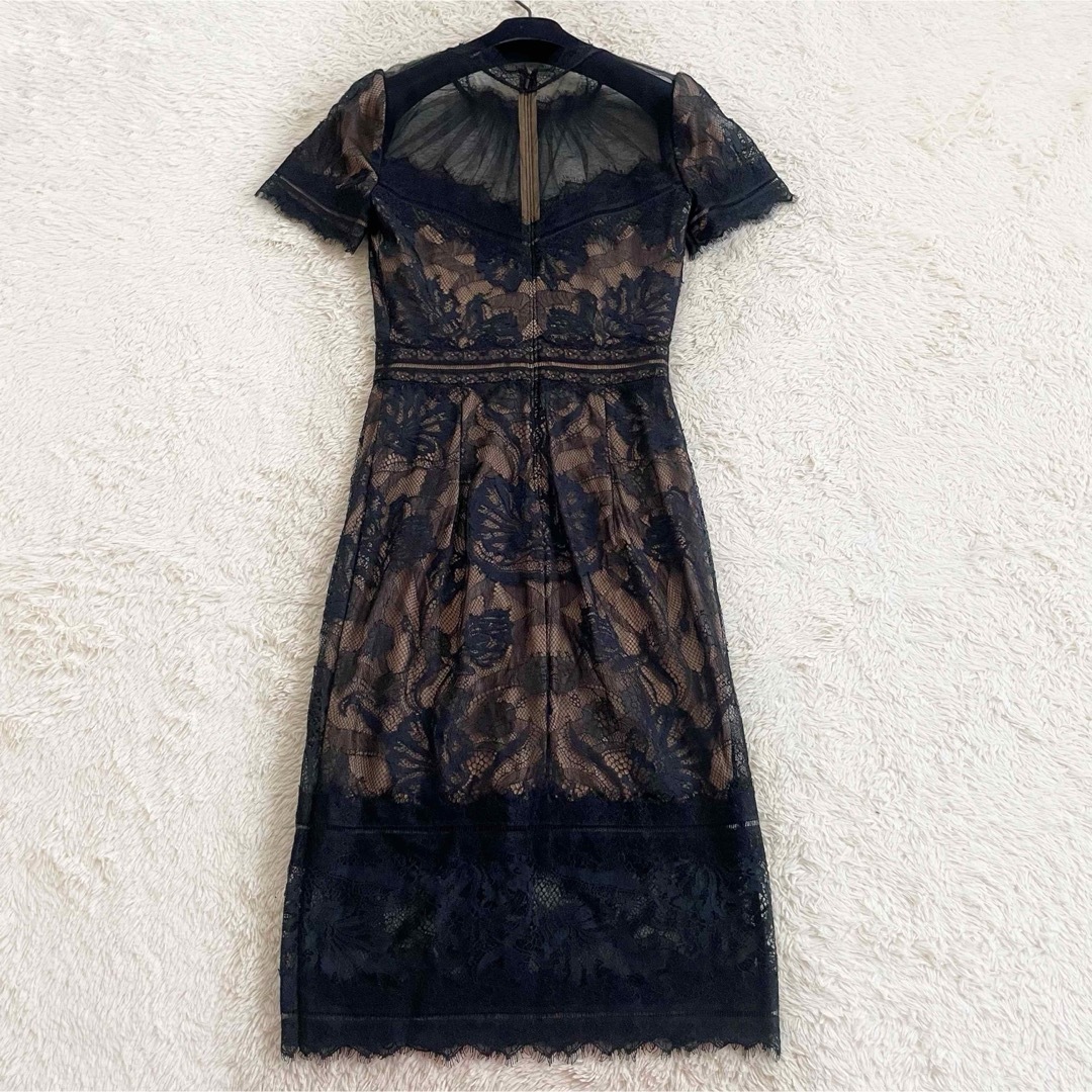 TADASHI SHOJI - 美品 タダシショージ フラワーレースドレス TADASHI SHOJI - 美品 タダシショージ フラワーレースドレス