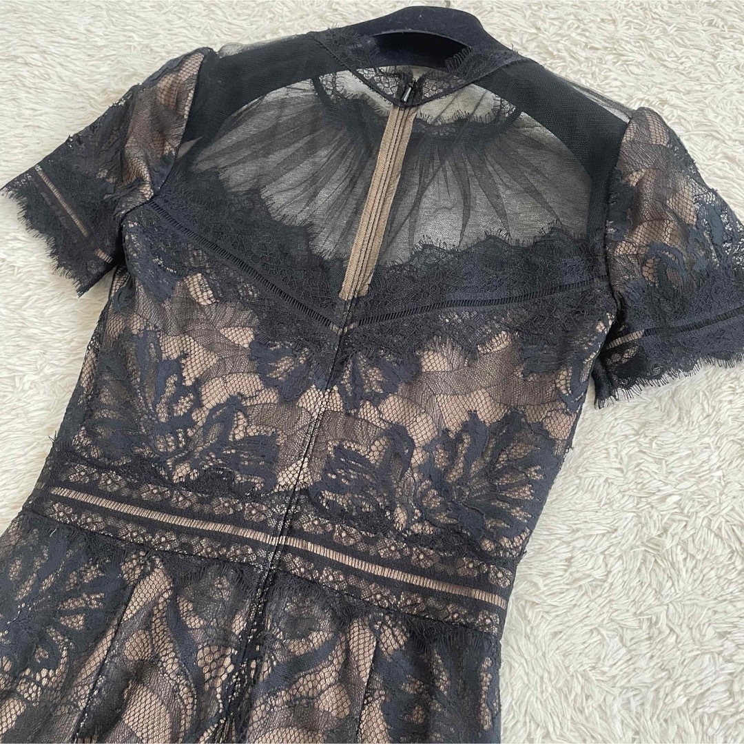 TADASHI SHOJI - 美品 タダシショージ フラワーレースドレス TADASHI SHOJI - 美品 タダシショージ フラワーレースドレス