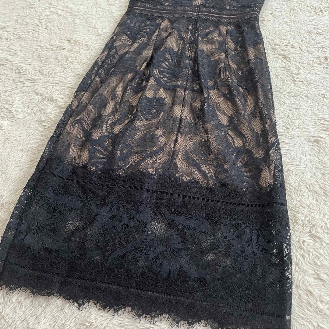TADASHI SHOJI - 美品 タダシショージ フラワーレースドレス TADASHI SHOJI - 美品 タダシショージ フラワーレースドレス