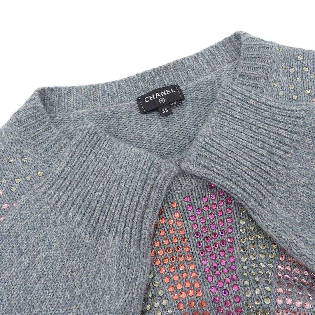 CHANEL - シャネル ココマーク ラインストーン カシミヤ ニット CHANEL - シャネル ココマーク ラインストーン カシミヤ ニット