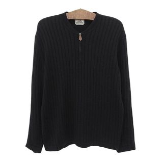 HERMES - エルメス ニット カシミヤ シルク ハーフジップ HERMES - エルメス ニット カシミヤ シルク ハーフジップ