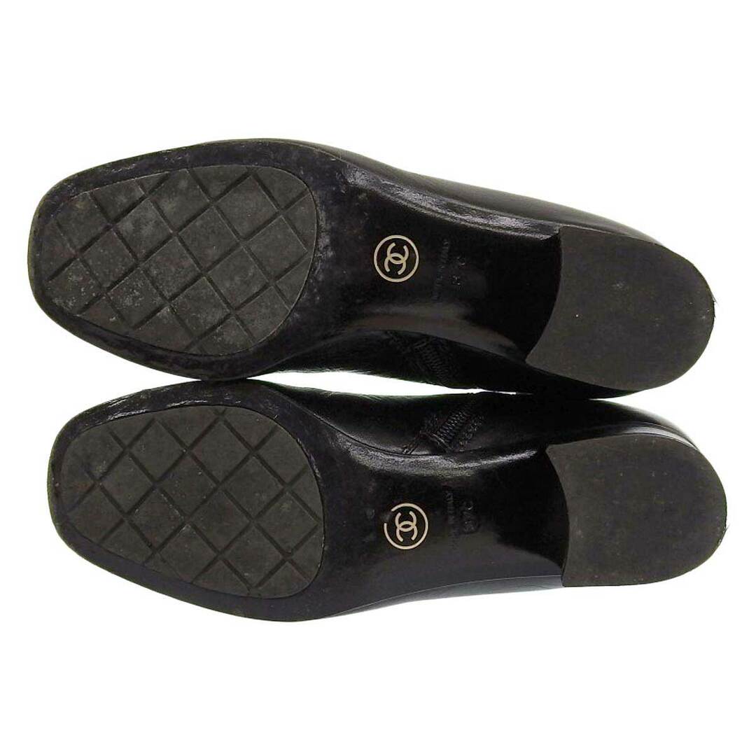 CHANEL - シャネル ココマーク チェーン ショートブーツ G35009 CHANEL - シャネル ココマーク チェーン ショートブーツ G35009