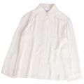 美品 シャネル CHANEL シャツ ブラウス ロングスリーブ フェイクパール ココマーク トップス レディース 34 アイボリー