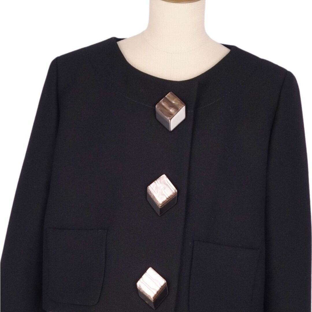 GUCCI - 極美品 グッチ GUCCI ジャケット ノーカラー ウール GUCCI - 極美品 グッチ GUCCI ジャケット ノーカラー ウール