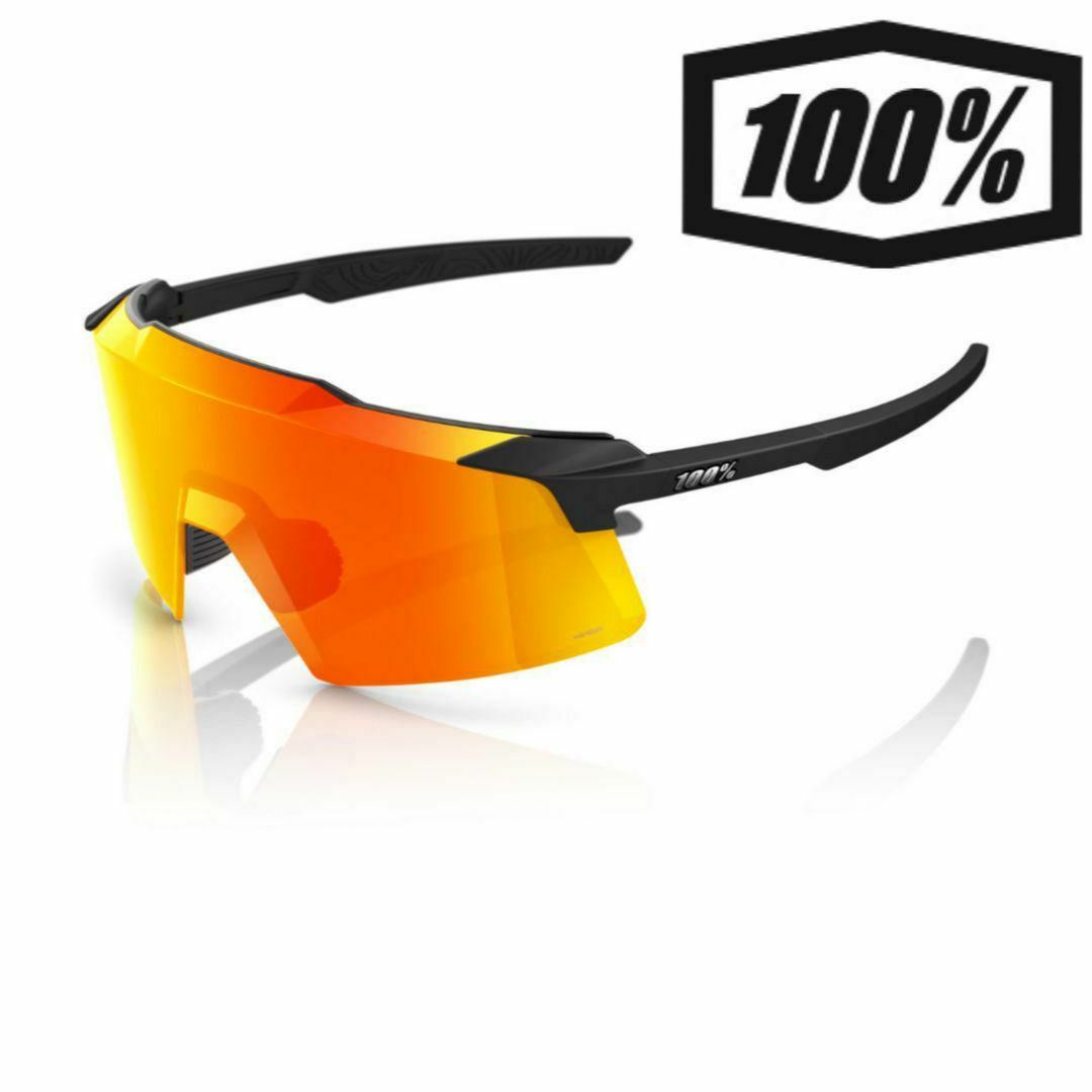 100% Aerocraft ブラック レッド ワンハンドレッド サングラスの 100% Aerocraft ブラック レッド ワンハンドレッド サングラスの