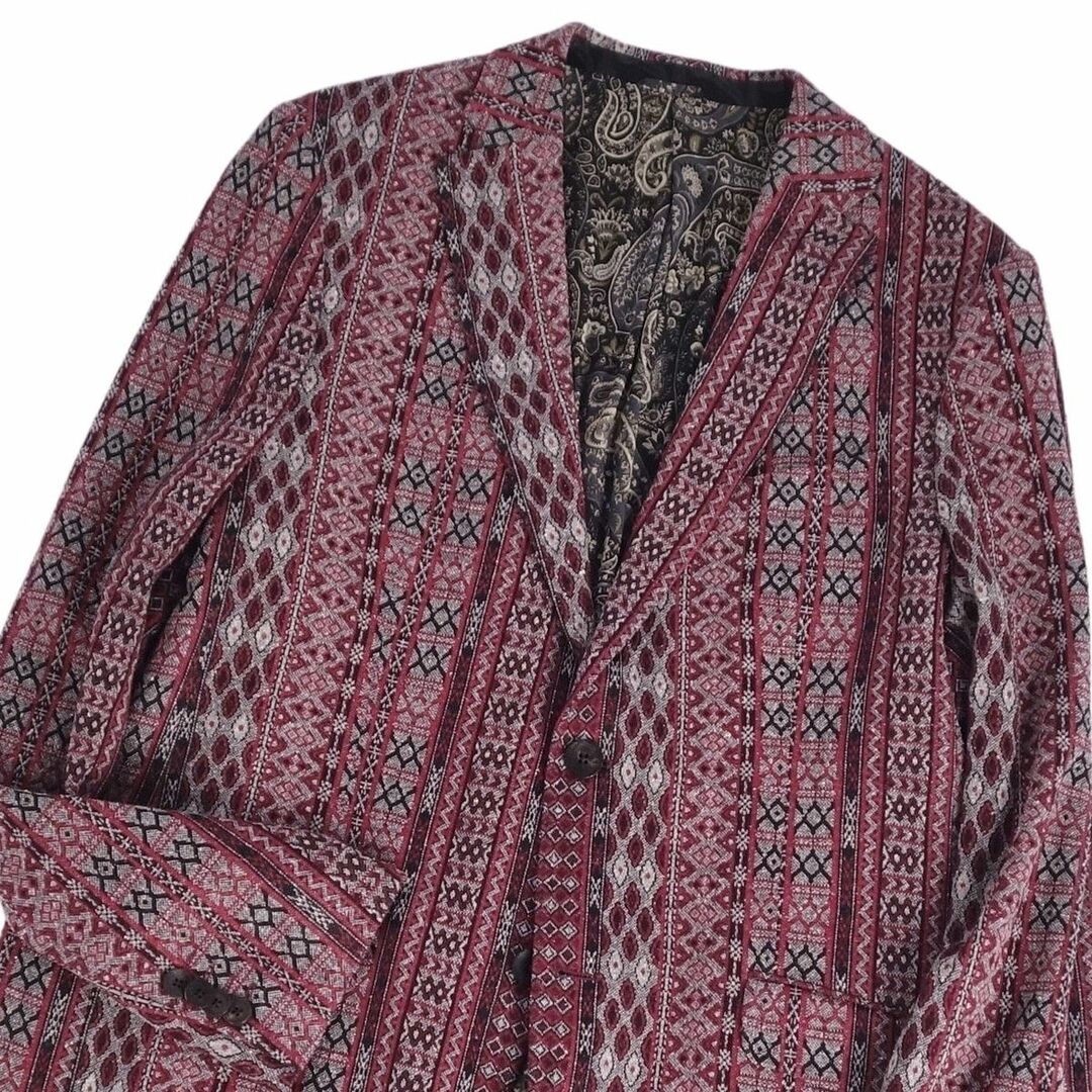 ETRO - 極美品 エトロ ETRO ジャケット テーラード 総柄 リネン ETRO - 極美品 エトロ ETRO ジャケット テーラード 総柄 リネン
