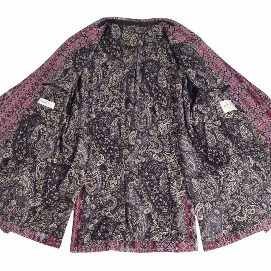 ETRO - 極美品 エトロ ETRO ジャケット テーラード 総柄 リネン ETRO - 極美品 エトロ ETRO ジャケット テーラード 総柄 リネン