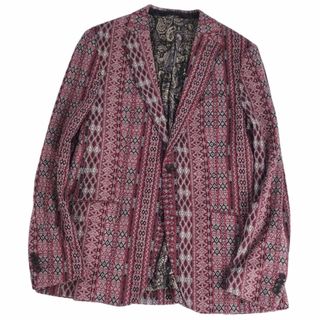 ETRO - 極美品 エトロ ETRO ジャケット テーラード 総柄 リネン ETRO - 極美品 エトロ ETRO ジャケット テーラード 総柄 リネン