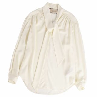 GUCCI - グッチ 長袖 シャツブラウス シルク 42の通販|ラクマ GUCCI - グッチ 長袖 シャツブラウス シルク 42の通販|ラクマ