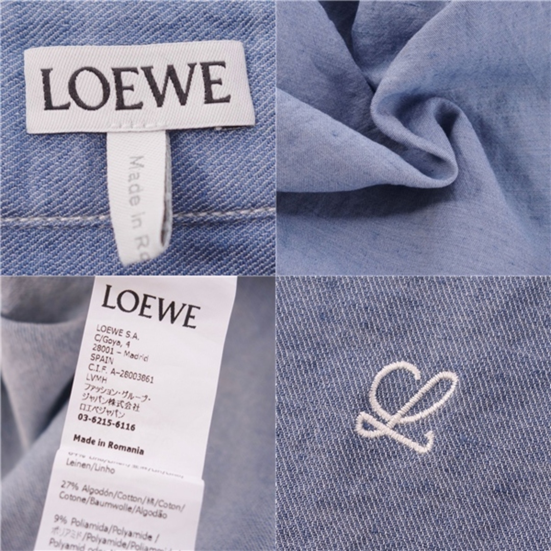 LOEWE - 美品 ロエベ LOEWE シャツ デニムシャツ ロングスリーブ LOEWE - 美品 ロエベ LOEWE シャツ デニムシャツ ロングスリーブ