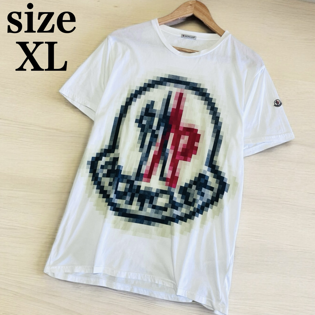 MONCLER - 希少 モンクレール Tシャツ デカロゴ モザイク XL MONCLER - 希少 モンクレール Tシャツ デカロゴ モザイク XL