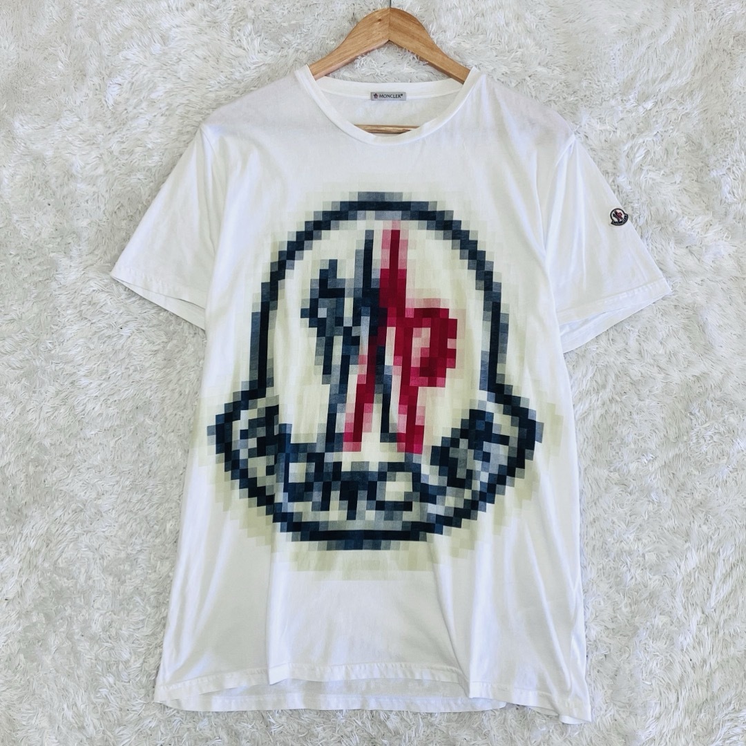 MONCLER - 希少 モンクレール Tシャツ デカロゴ モザイク XL MONCLER - 希少 モンクレール Tシャツ デカロゴ モザイク XL