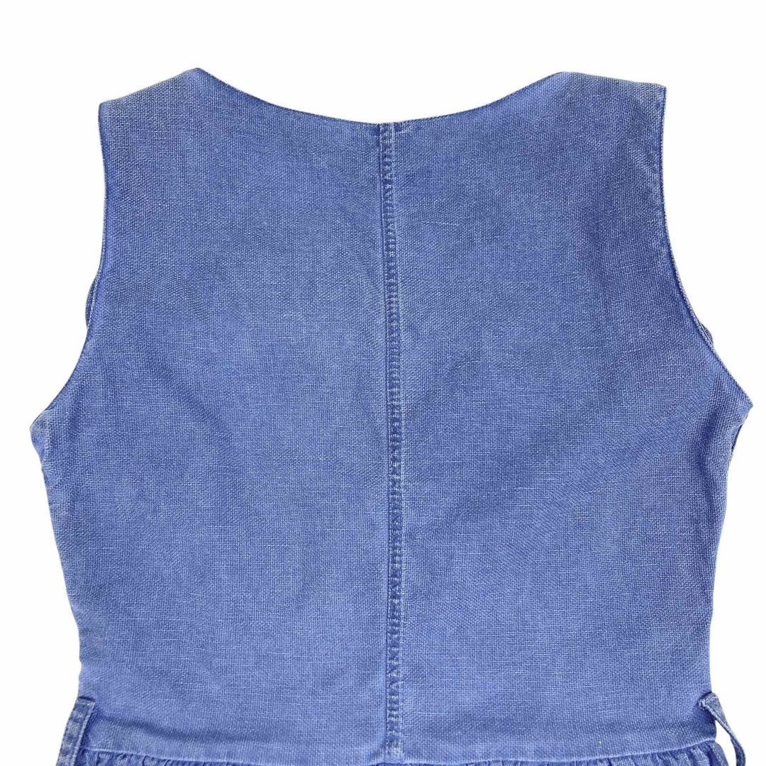 PRADA - 04T417☆ PRADA デニム ノースリーブ ひざ丈 ワンピース PRADA - 04T417☆ PRADA デニム ノースリーブ ひざ丈 ワンピース