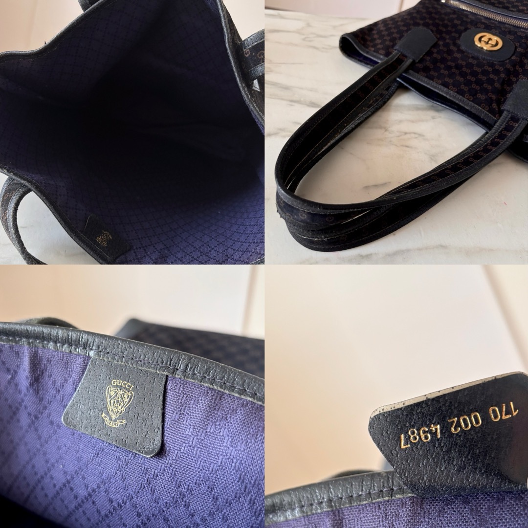 GUCCI - 超美品 GUCCI オールドグッチ マイクロGG レザートート GUCCI - 超美品 GUCCI オールドグッチ マイクロGG レザートート