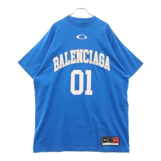 BALENCIAGA(Tシャツ/カットソー(半袖/袖なし) ・ ブルー BALENCIAGA(Tシャツ/カットソー(半袖/袖なし) ・ ブルー