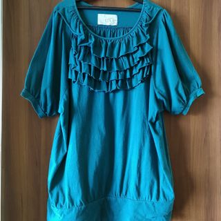 ノワール(NOIR)のオシャレウォーカー　フリルカットソー(カットソー(半袖/袖なし))