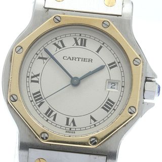 カルティエ(Cartier)のカルティエ CARTIER W2001583 サントスオクタゴン LM YGコンビ クォーツ メンズ _880569(腕時計(アナログ))
