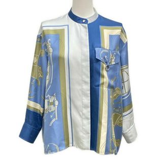 HERMES - HERMES(エルメス) 長袖シャツブラウス サイズ38 M HERMES - HERMES(エルメス) 長袖シャツブラウス サイズ38 M