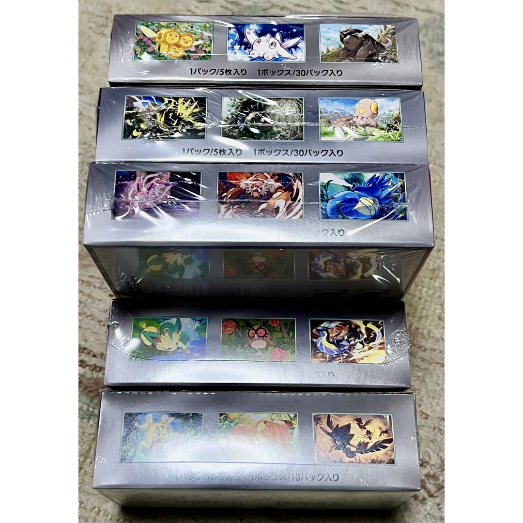 ポケモン - ポケモンカード box シュリンク付き 5セットの通販 ポケモン - ポケモンカード box シュリンク付き 5セットの通販