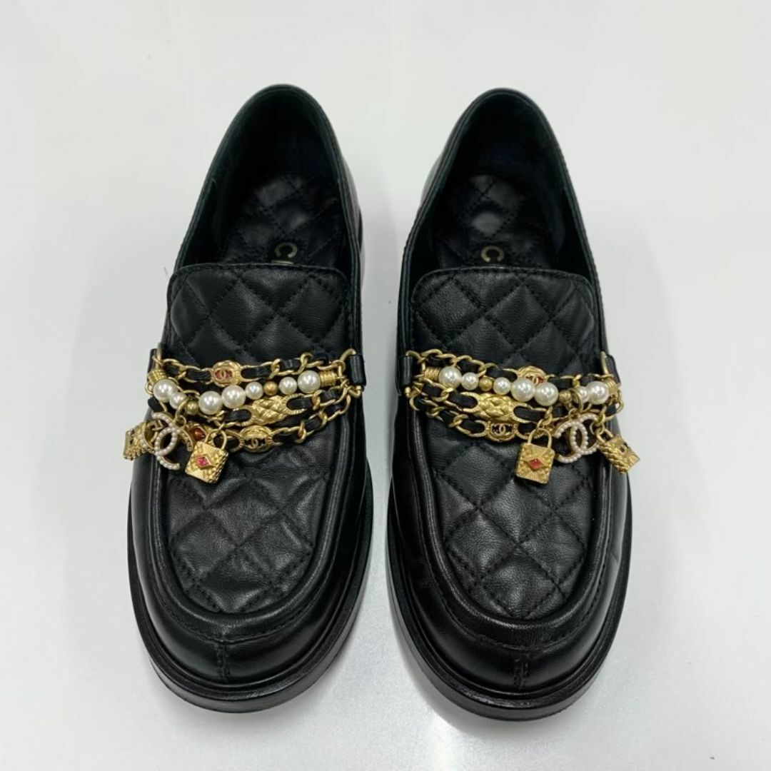 CHANEL - M10045 シャネル レザー ココマーク チェーン CHANEL - M10045 シャネル レザー ココマーク チェーン