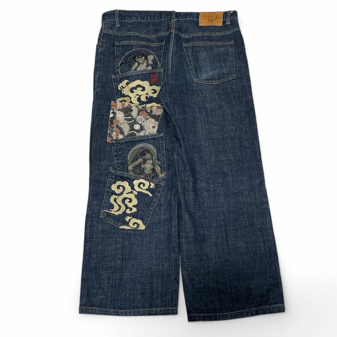 ART VINTAGE - 絡繰ジェネレーションバギーデニムジーンズw38 ART VINTAGE - 絡繰ジェネレーションバギーデニムジーンズw38