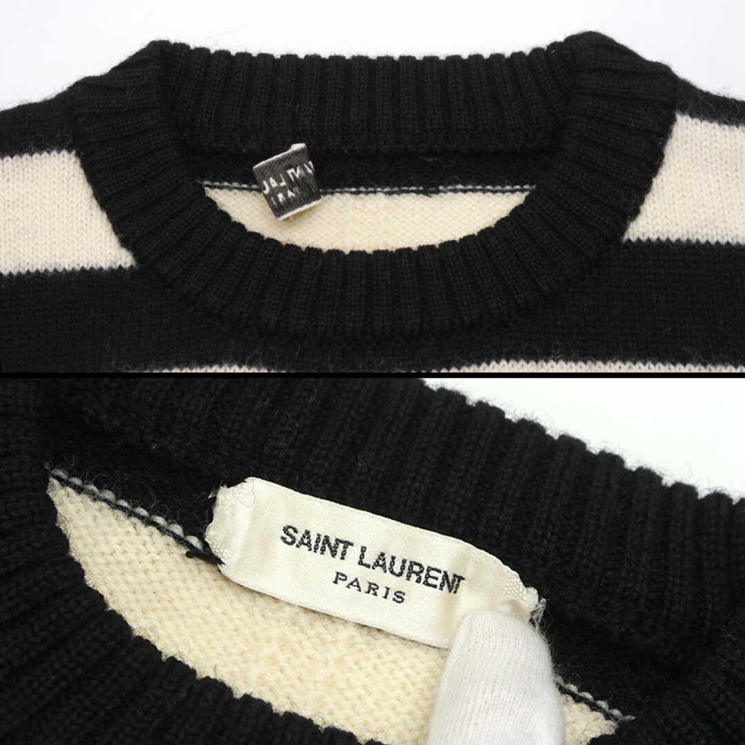 SAINT LAURENT - サンローラン ボーダーニット 338879 Y1NG1 SAINT LAURENT - サンローラン ボーダーニット 338879 Y1NG1