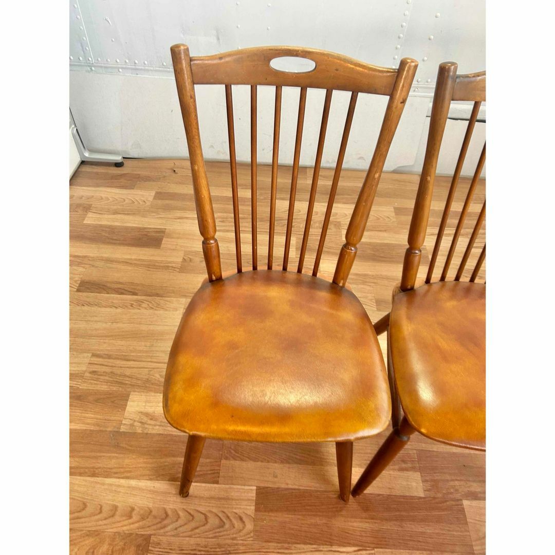 松田家具 ダイニングチェア 2脚 アンティーク 昭和レトロ 松田家具 ダイニングチェア 2脚 アンティーク 昭和レトロ