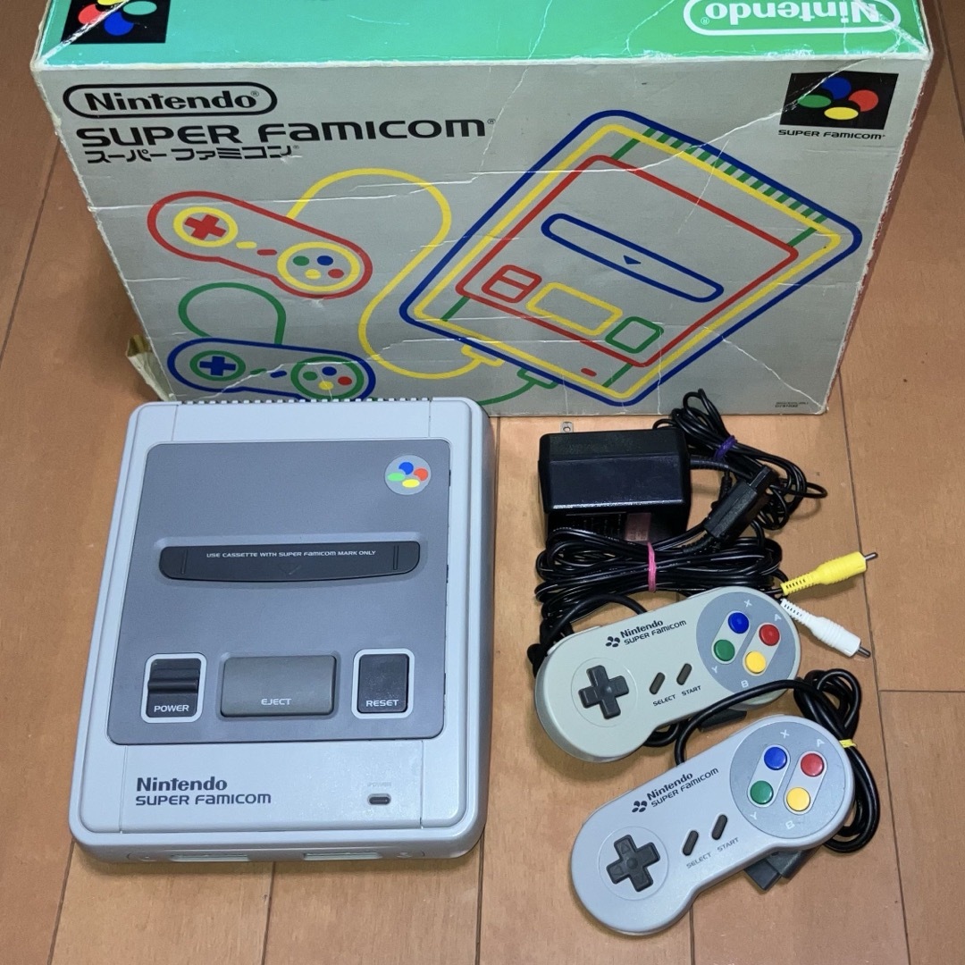 スーパーファミコン - スーパーファミコン 初期型 本体セット 外 スーパーファミコン - スーパーファミコン 初期型 本体セット 外