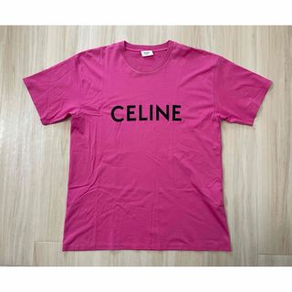 CELINE - Celine エディスリマン ロゴプリント ルーズTシャツ M CELINE - Celine エディスリマン ロゴプリント ルーズTシャツ M