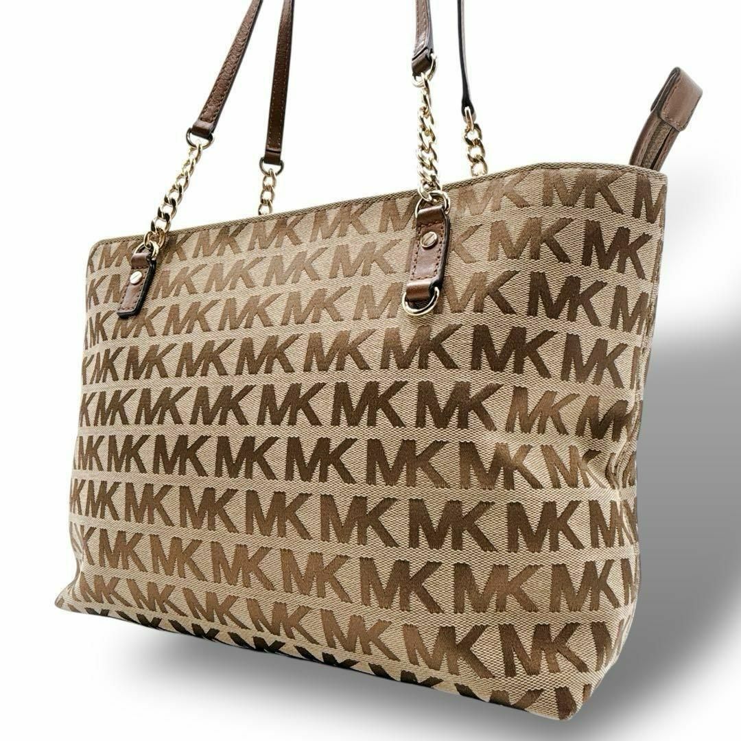 MICHAEL KORS - マイケルコース トートバッグ 肩掛け MK 総柄 MICHAEL KORS - マイケルコース トートバッグ 肩掛け MK 総柄