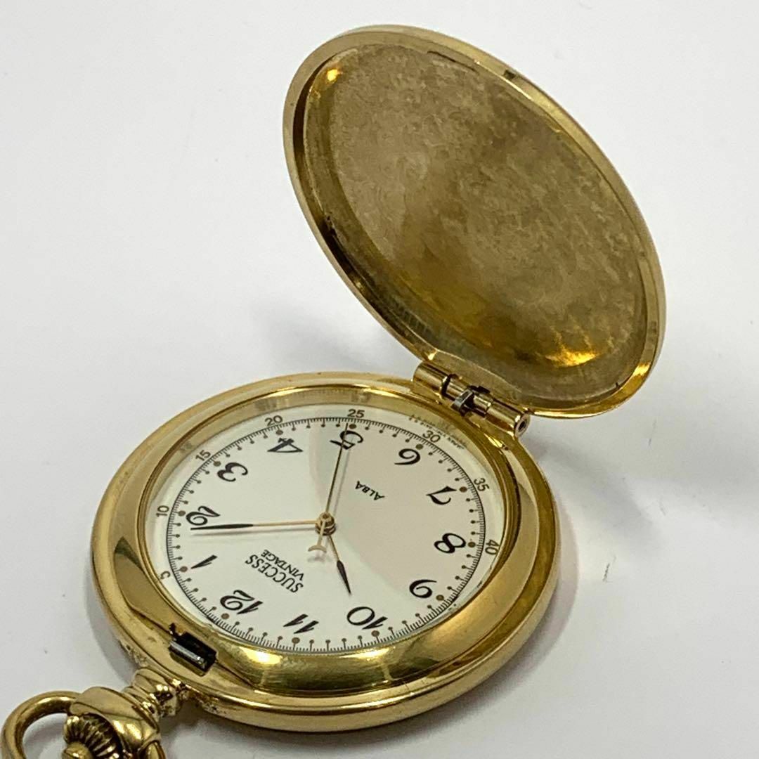 SEIKO - 稼動品 SEIKO メンズ 懐中時計 ALABA SUCCESS ゴールド SEIKO - 稼動品 SEIKO メンズ 懐中時計 ALABA SUCCESS ゴールド