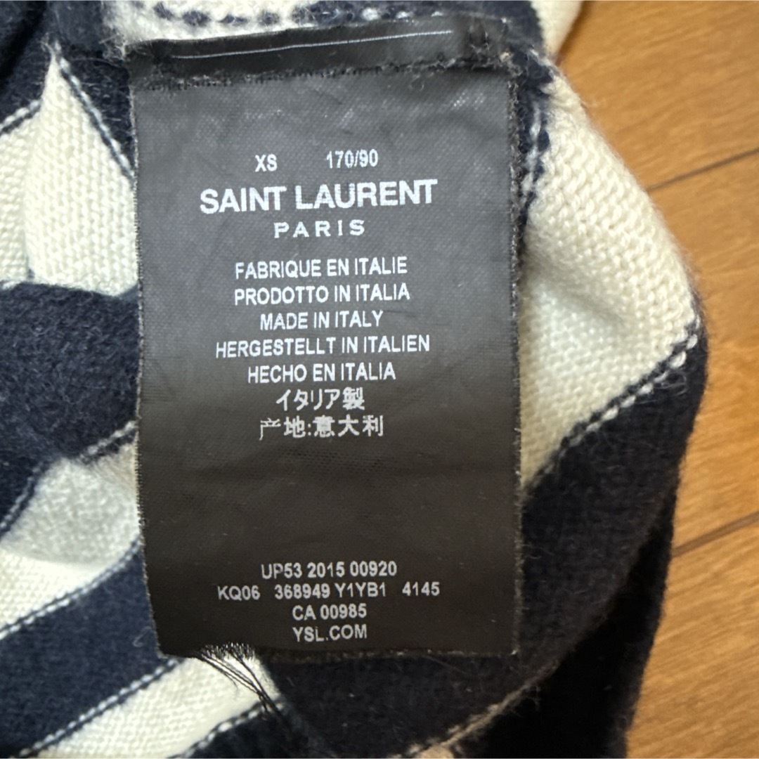 SAINT LAURENT - SAINT LAURENT ストライプニットセーター XS SAINT LAURENT - SAINT LAURENT ストライプニットセーター XS